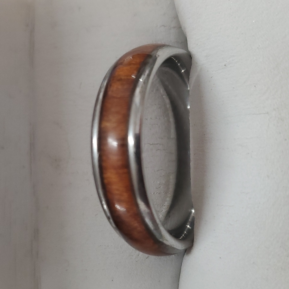 Silver tungsten ring